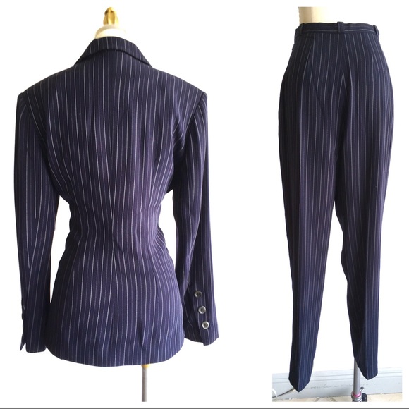 SOLD Vintage 1980s Pierre Balmain Pinstripe Suit - Picture 6 of 6